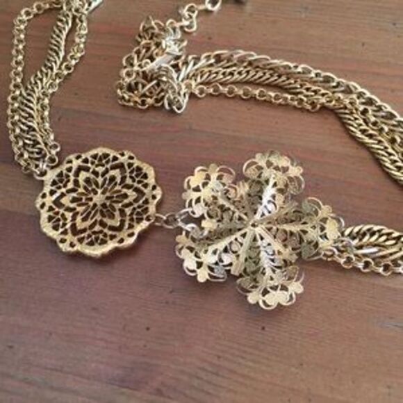 Gold necklace - Picture 3 of 4